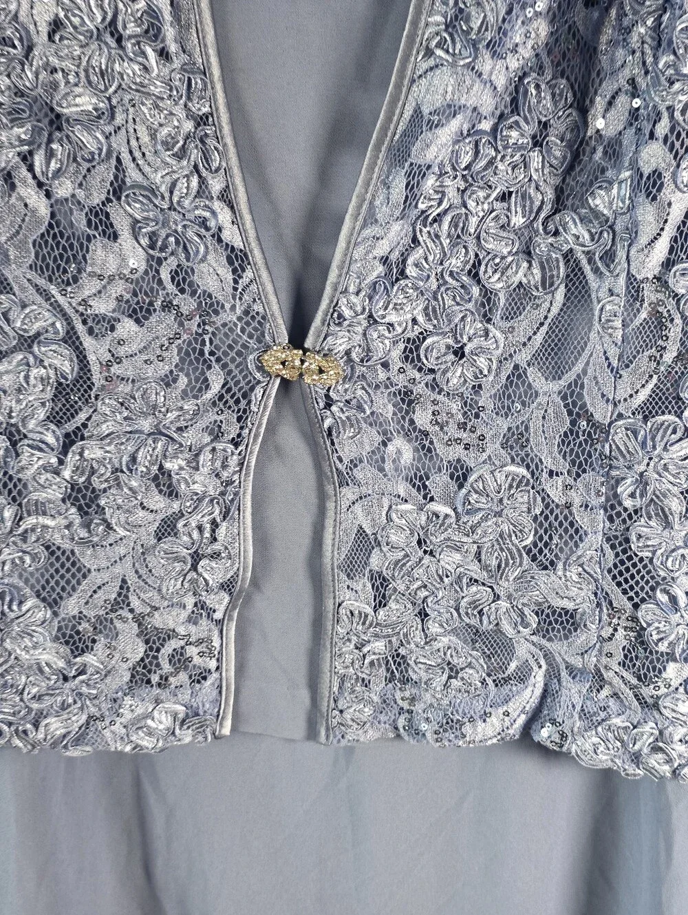 Jessica Howard NWT Lace Sequin Dress Jacket 16 2Piece Mother of Bride $169